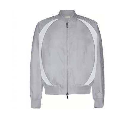 DIOR Air Jordan 1 Capsule Collection Gray Patchwork Jacket 59972-033C401A4805