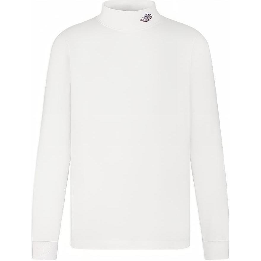 DIOR Air Jordan "AIR DIOR" White Unisex Mock Neck Sweatshirt 033J617A0554-085