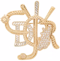 Dior x Cactus Jack Brooch Gold/White Dior x Cactus Jack Brooch Gold/White