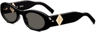 Buy Dior x Cactus Jack CD Diamond R1I Rounded Sunglasses Black
