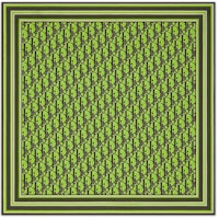 Dior x Cactus Jack Dior Oblique Bandana Neon Green/Khaki Dior x Cactus Jack Dior Oblique Bandana Neon Green/Khaki
