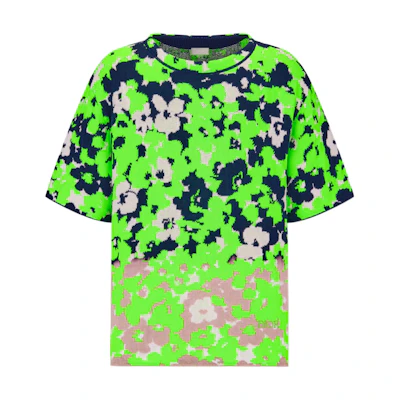 Dior x CACTUS JACK Floral Short-Sleeved Sweater Multicolor