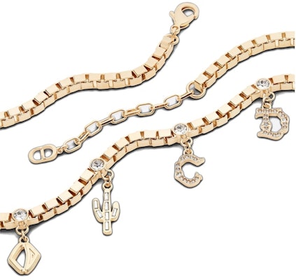Dior x Cactus Jack Necklace Gold/White Order Dior x Cactus Jack Necklace Gold/White