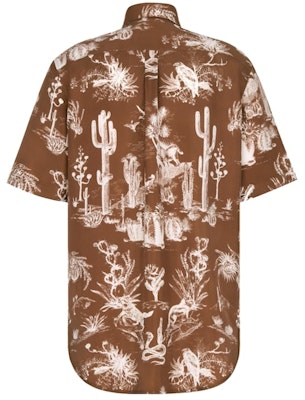 Dior x CACTUS JACK Oversized Short-Sleeved Shirt Coffee Brown Order Dior x CACTUS JACK Oversized Short-Sleeved Shirt Coffee Brown