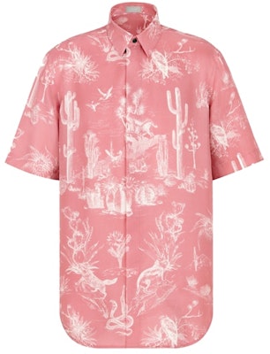 Dior x CACTUS JACK Oversized Short-Sleeved Shirt Pink Buy Dior x CACTUS JACK Oversized Short-Sleeved Shirt Pink
