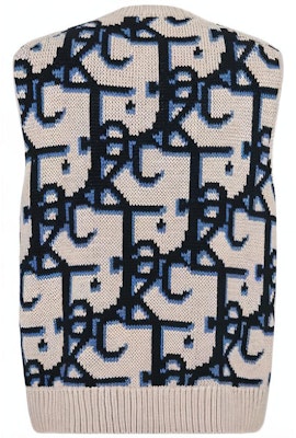 Dior x CACTUS JACK Oversized Sleeveless Sweater Beige/Black Order Dior x CACTUS JACK Oversized Sleeveless Sweater Beige/Black