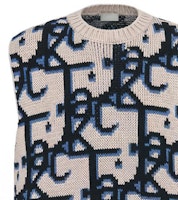 Dior x CACTUS JACK Baju Tanpa Lengan Oversized Beige/Hitam 283M654AT357_C185 Shop Dior x CACTUS JACK Baju Tanpa Lengan Oversized Beige/Hitam 283M654AT357_C185