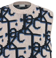 Dior x CACTUS JACK Baju Tanpa Lengan Oversized Beige/Hitam 283M654AT357_C185 Details for Dior x CACTUS JACK Baju Tanpa Lengan Oversized Beige/Hitam 283M654AT357_C185