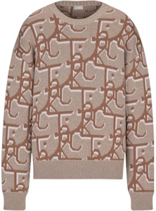 Dior x CACTUS JACK オーバーサイズセーター (ベージュ/ブラウン) 283M663AT358_C180 Buy Dior x CACTUS JACK オーバーサイズセーター (ベージュ/ブラウン) 283M663AT358_C180
