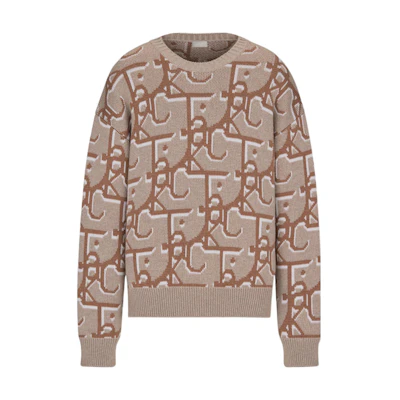 Dior x CACTUS JACK Oversized Sweater Beige/Brown