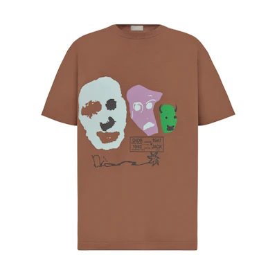 Dior Cactus Jack Oversized T-shirt Coffee Brown