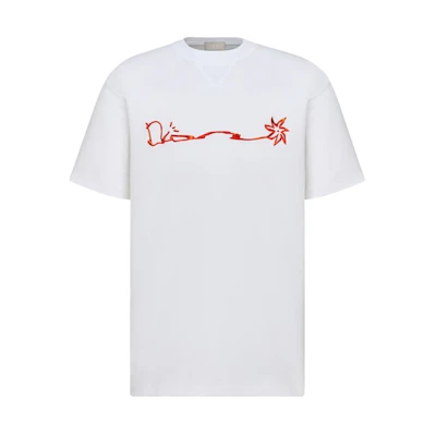 Dior Cactus Jack Oversized T-shirt White/Red