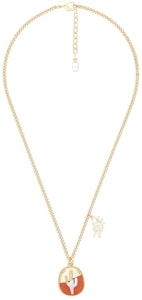 Dior x CACTUS JACK 珍珠吊墜項鍊金色/橘色 Buy Dior x CACTUS JACK 珍珠吊墜項鍊金色/橘色