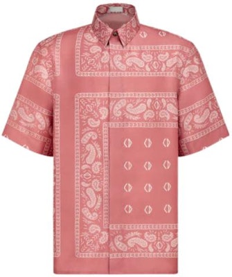 Dior x CACTUS JACK Short-Sleeved Shirt with Bandana Motif Pink Buy Dior x CACTUS JACK Short-Sleeved Shirt with Bandana Motif Pink