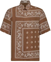 Dior x CACTUS JACK Short-Sleeved Shirt with Bandana Motif Brown Dior x CACTUS JACK Short-Sleeved Shirt with Bandana Motif Brown