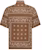 Dior x CACTUS JACK Short-Sleeved Shirt with Bandana Motif Brown