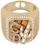 Buy Dior x Cactus Jack Signet Ring Gold/White