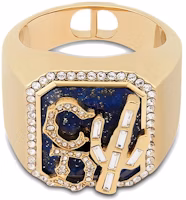 Dior x Cactus Jack Signet Ring Gold/White/Lapis Dior x Cactus Jack Signet Ring Gold/White/Lapis