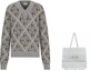 Lookbook Dior x CACTUS JACK Sweater with CD Diamond Motif Gray