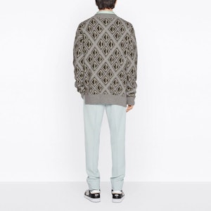 Suéter Dior x CACTUS JACK con Motivo Diamante CD Gris 283M641AT067_C888 Purchase Suéter Dior x CACTUS JACK con Motivo Diamante CD Gris 283M641AT067_C888