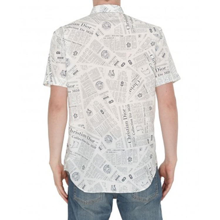 Purchase Camisa Blanca Hombre DIOR x Daniel Arsham con Logo Integral Manga Corta 013C548A4834-088