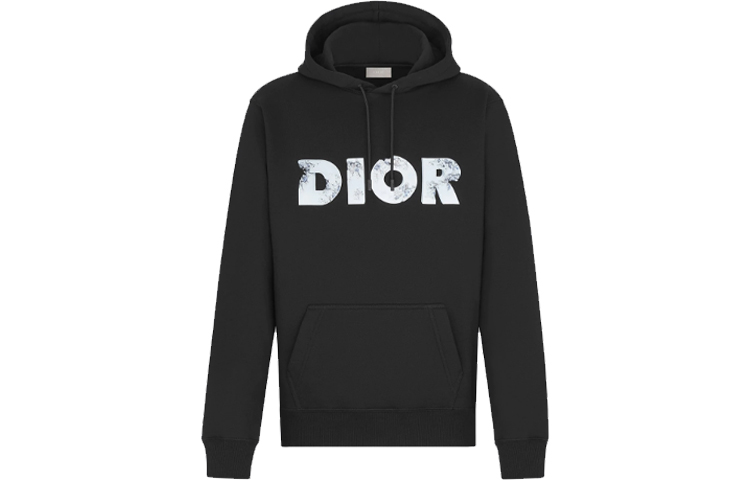 DIOR Daniel Arsham Faded 3D Logo Hoodie Black Menswear 023J605C0531-C988