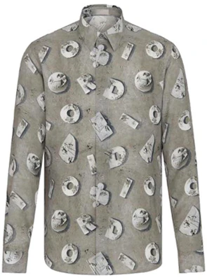 DIOR x Daniel Arsham 灰色满印logo长袖衬衫 013C501A4846-888 Buy DIOR x Daniel Arsham 灰色满印logo长袖衬衫 013C501A4846-888
