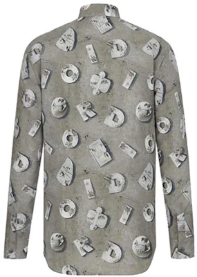 DIOR x Daniel Arsham 灰色满印logo长袖衬衫 013C501A4846-888 Lookbook DIOR x Daniel Arsham 灰色满印logo长袖衬衫 013C501A4846-888