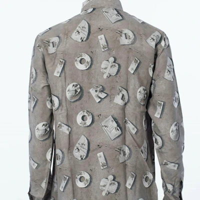 DIOR x Daniel Arsham 灰色满印logo长袖衬衫 013C501A4846-888 Cheap DIOR x Daniel Arsham 灰色满印logo长袖衬衫 013C501A4846-888