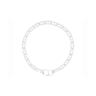 Dior x Daniel Arsham Matte-Finish Chain Necklace White