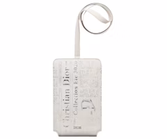 Dior x Daniel Arsham Phone Holder Newspaper Print Grained Calfskin White Dior x Daniel Arsham Phone Holder Newspaper Print Grained Calfskin White
