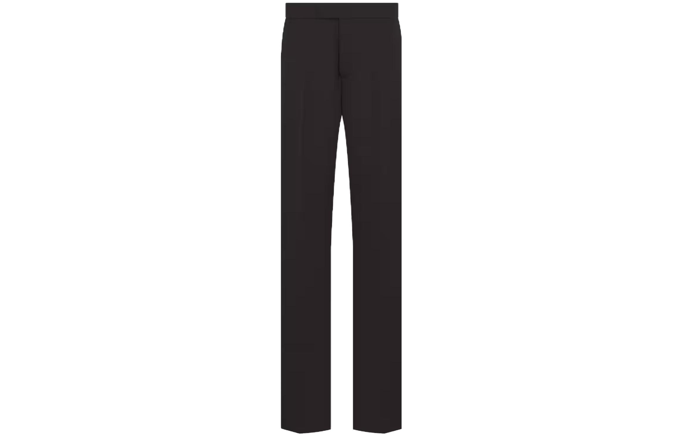 Dior x Denim Tears FW23 Collaboration Black Wide-Leg Casual Pants for Men. 393C106A5716-C989