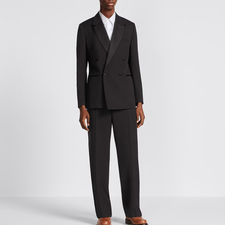 Shop Seluar Kasual Lelaki Hitam Dior x Denim Tears FW23 Kolaborasi Potongan Longgar. 393C106A5716-C989