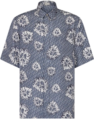 DIOR x Denim Tears FW23 Kemeja Lengan Pendek Logo Cetak Biru 193C545A5931-C585 Buy DIOR x Denim Tears FW23 Kemeja Lengan Pendek Logo Cetak Biru 193C545A5931-C585