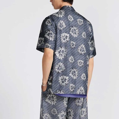 DIOR x Denim Tears FW23 Kemeja Lengan Pendek Logo Cetak Biru 193C545A5931-C585 Purchase DIOR x Denim Tears FW23 Kemeja Lengan Pendek Logo Cetak Biru 193C545A5931-C585