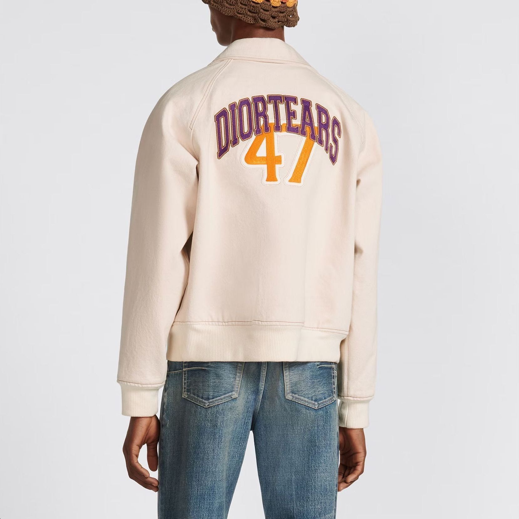 DIOR Denim Tears SS23  Logo Embroidered Collar Jacket - Off-White. 393D493AY525-C082 圖 5