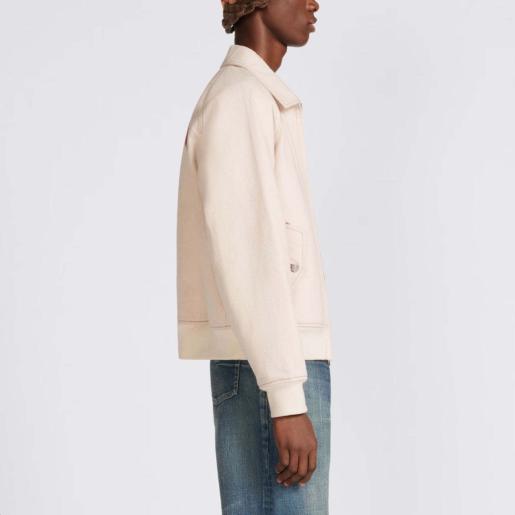 DIOR Denim Tears SS23  Logo Embroidered Collar Jacket - Off-White. 393D493AY525-C082 圖 6