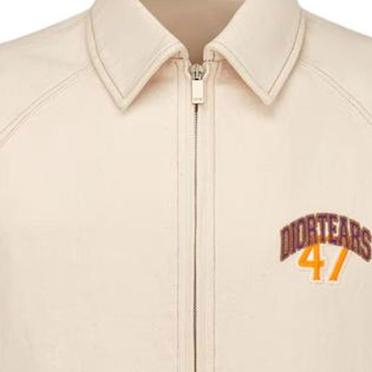 DIOR Denim Tears SS23  Logo Embroidered Collar Jacket - Off-White. 393D493AY525-C082 圖 7