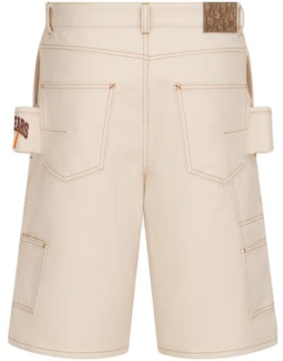 DIOR x Denim Tears SS23 刺繡Logo格紋工裝短褲奶油白 393D187AY525-C082 Lookbook DIOR x Denim Tears SS23 刺繡Logo格紋工裝短褲奶油白 393D187AY525-C082