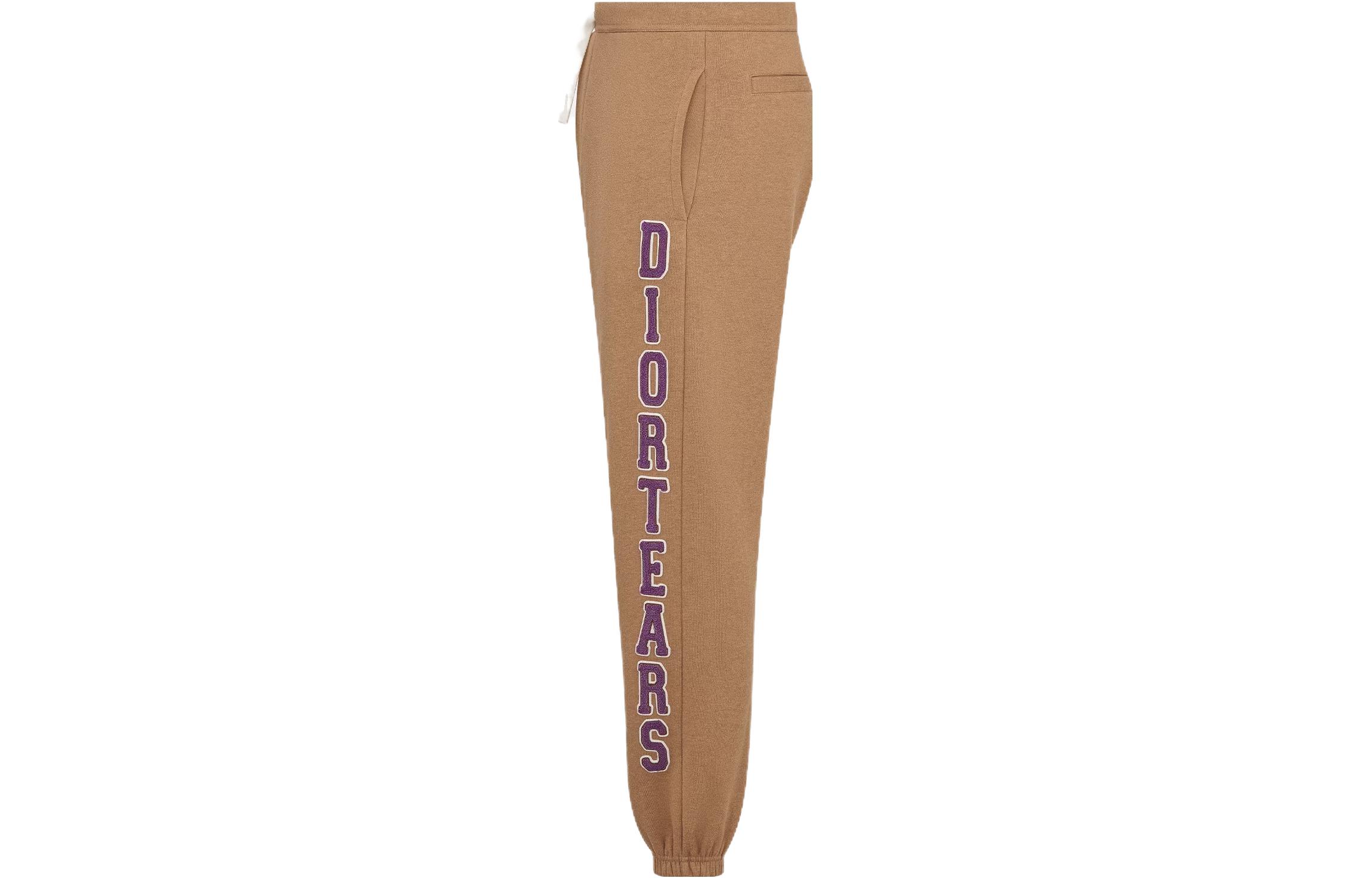 Shop Pantalones Jogger Beige Dior x Denim Tears SS23 con Logo Bordado. 393J132A0815-C184