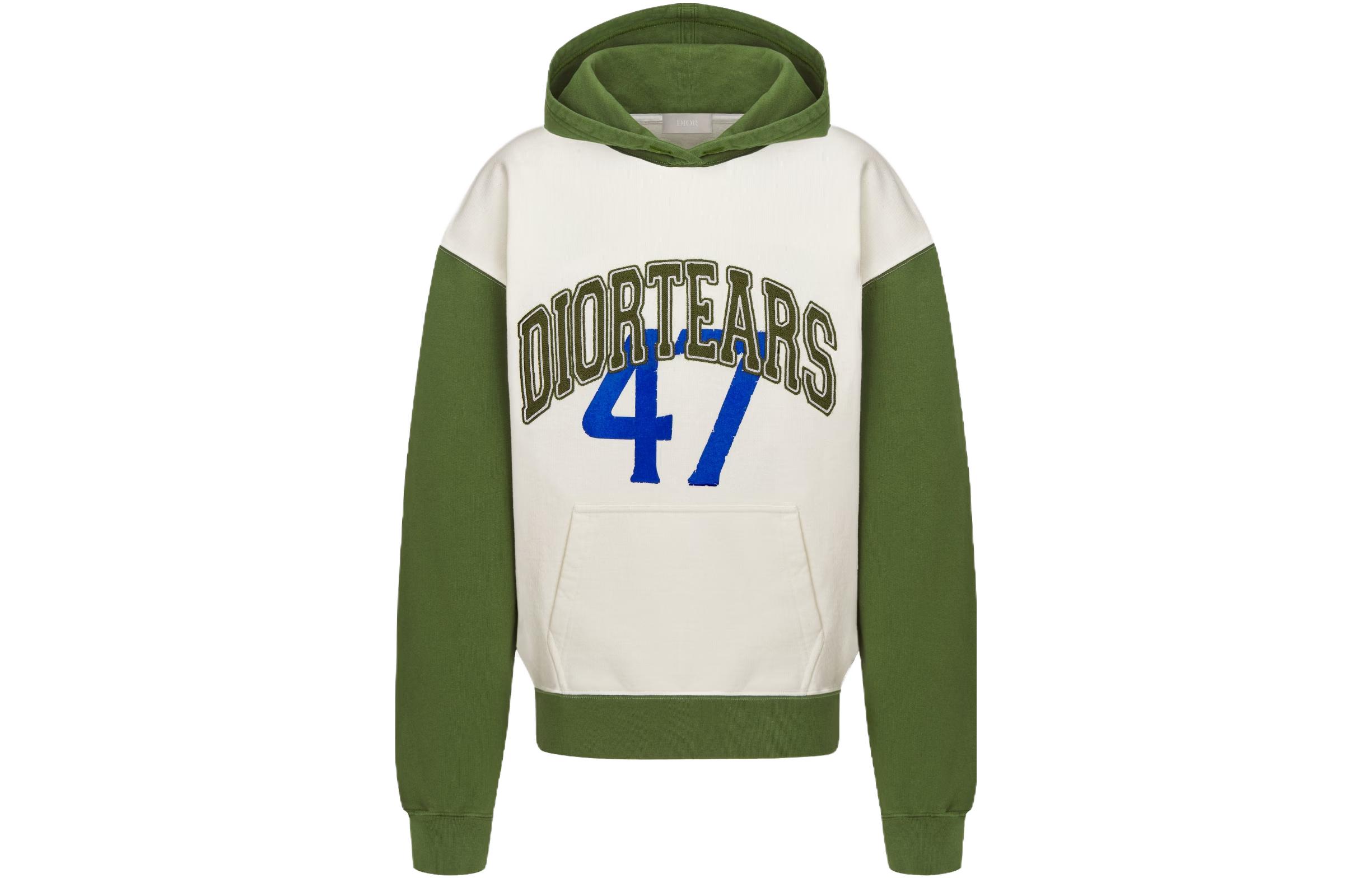 DIOR x Denim Tears SS23 Graphic Print Oversized Hoodie White . 393J678A0807-C086