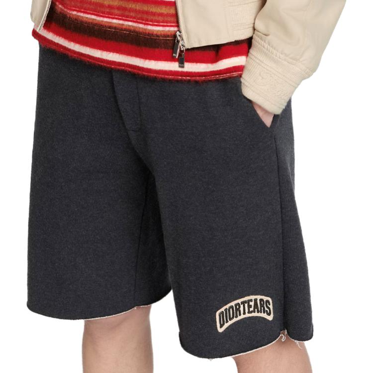 Sizing DIOR x Denim Tears SS23 Pantalones Cortos Grises Casual Estampados Hombre. 393J131A0815-C886