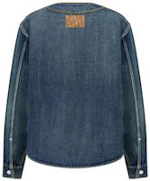 Lookbook DIOR x Denim Tears SS23 Logo Button-Up Denim Jacket Blue (). 393D591AY527-C582