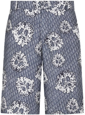 DIOR x Denim Tears SS23 Celana Pendek Biru Pria Logo Print Straight-Leg. 013C121B5931-C585 Order DIOR x Denim Tears SS23 Celana Pendek Biru Pria Logo Print Straight-Leg. 013C121B5931-C585