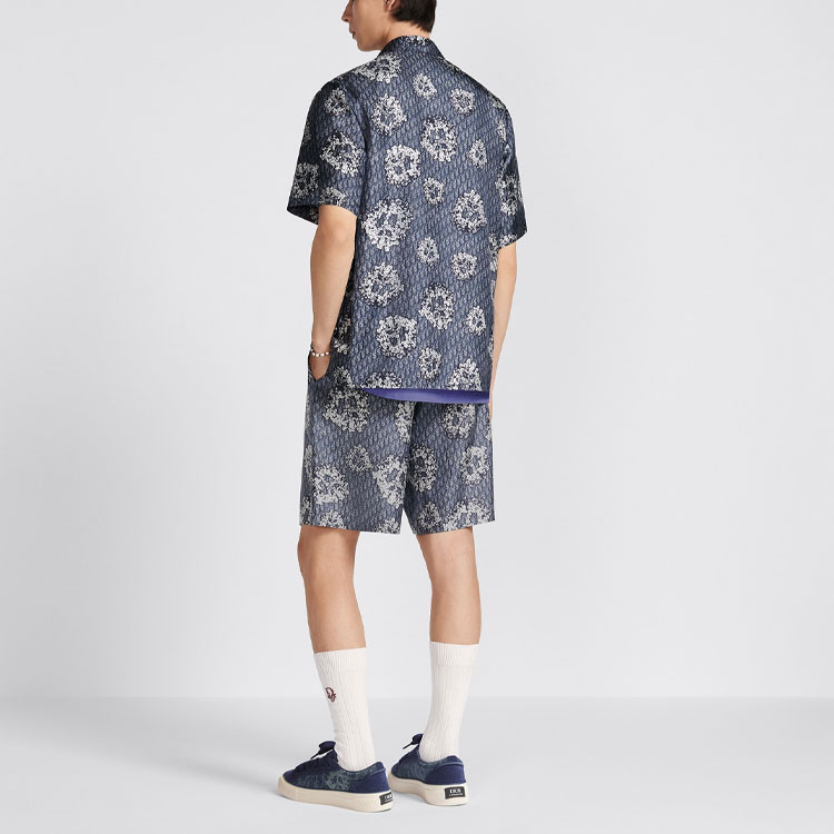 Purchase DIOR x Denim Tears SS23 Celana Pendek Biru Pria Logo Print Straight-Leg. 013C121B5931-C585