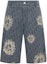 Buy DIOR x Denim Tears SS23 藍色印花丹寧短褲 直筒版型 393D189BY528-C580