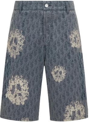 DIOR x Denim Tears SS23 藍色印花丹寧短褲 直筒版型 393D189BY528-C580 Order DIOR x Denim Tears SS23 藍色印花丹寧短褲 直筒版型 393D189BY528-C580