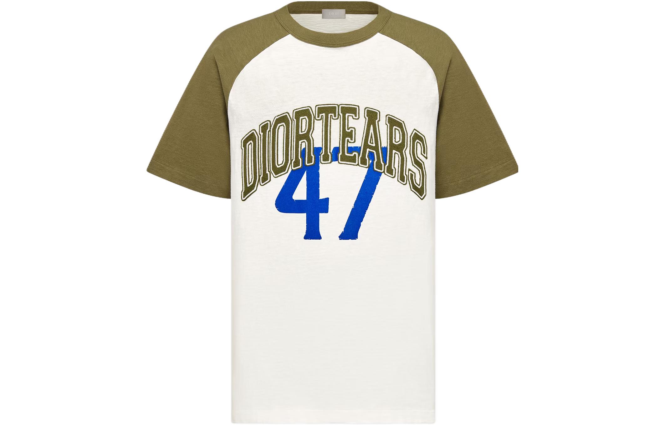 Order Camiseta Blanca DIOR x Denim Tears SS23 Logo Multicolor para Hombre. 393J680A0849-C086