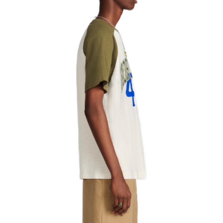 Details for Camiseta Blanca DIOR x Denim Tears SS23 Logo Multicolor para Hombre. 393J680A0849-C086