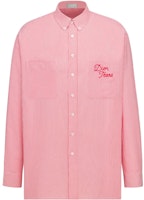 DIOR x Denim Tears SS23 Red Logo Embroidered Striped Long Sleeve Shirt Men 393C517A5819-C073 DIOR x Denim Tears SS23 Red Logo Embroidered Striped Long Sleeve Shirt Men 393C517A5819-C073